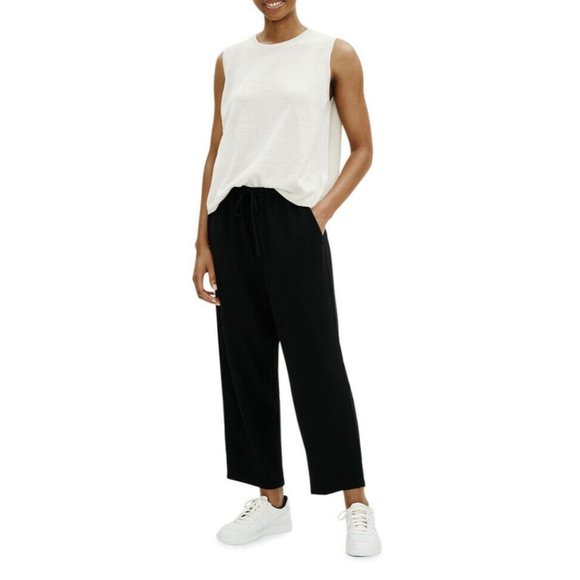 Eileen Fisher Pants - EILEEN FISHER Slouchy Ankle Drawstring Pants Small